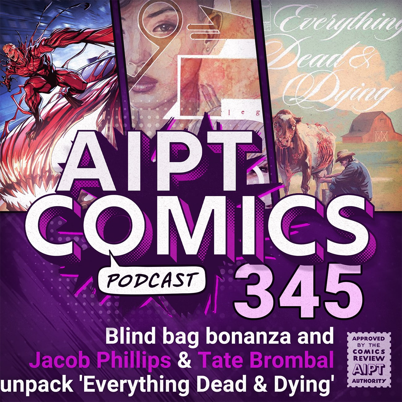 AIPT Comics Podcast Episode 345: Blind bag bonanza and Jacob Phillips & Tate Brombal unpack 'Everything Dead & Dying'