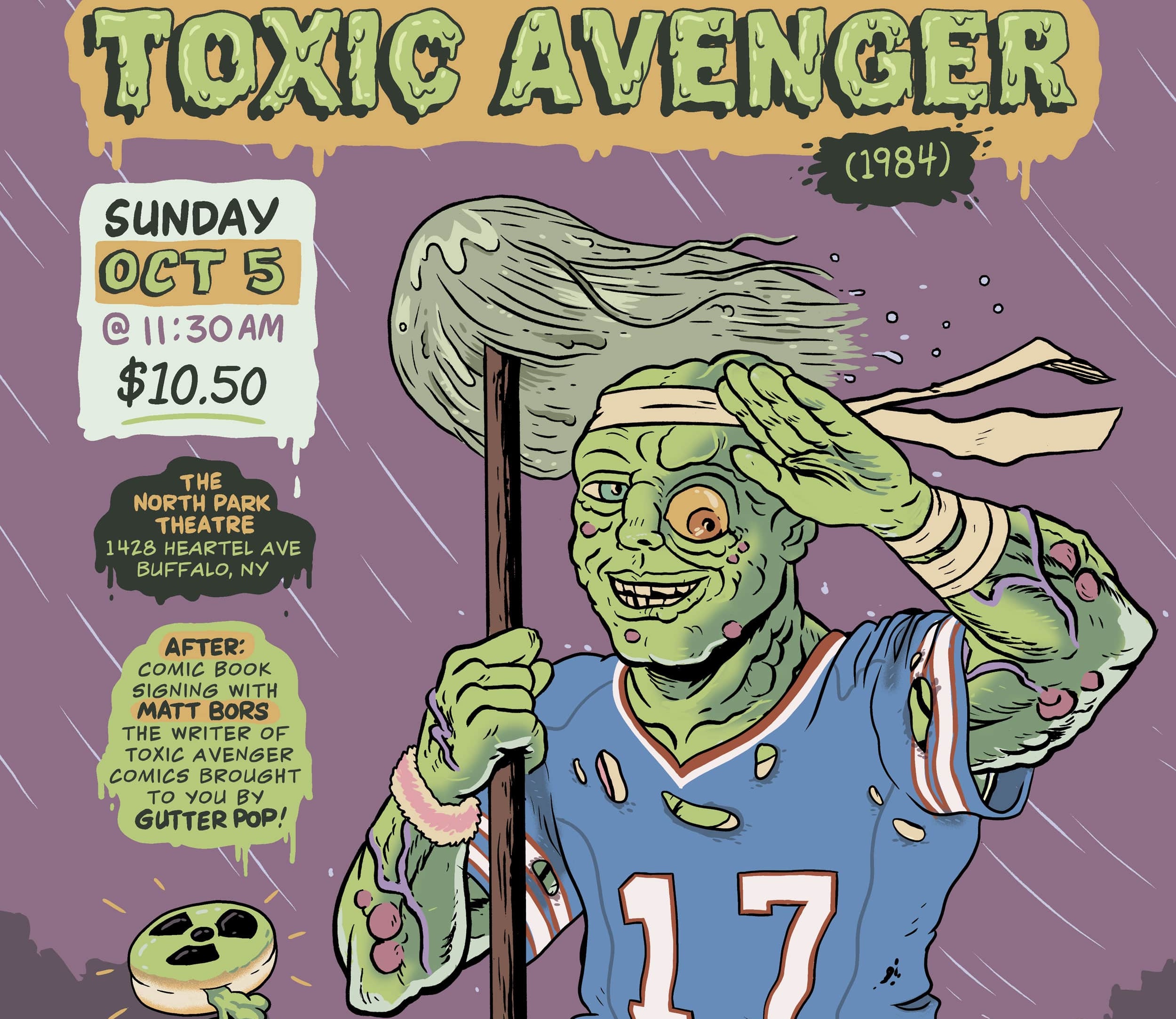 Matt Bors hosts 'Toxic Avenger' screening and signing in buffalo