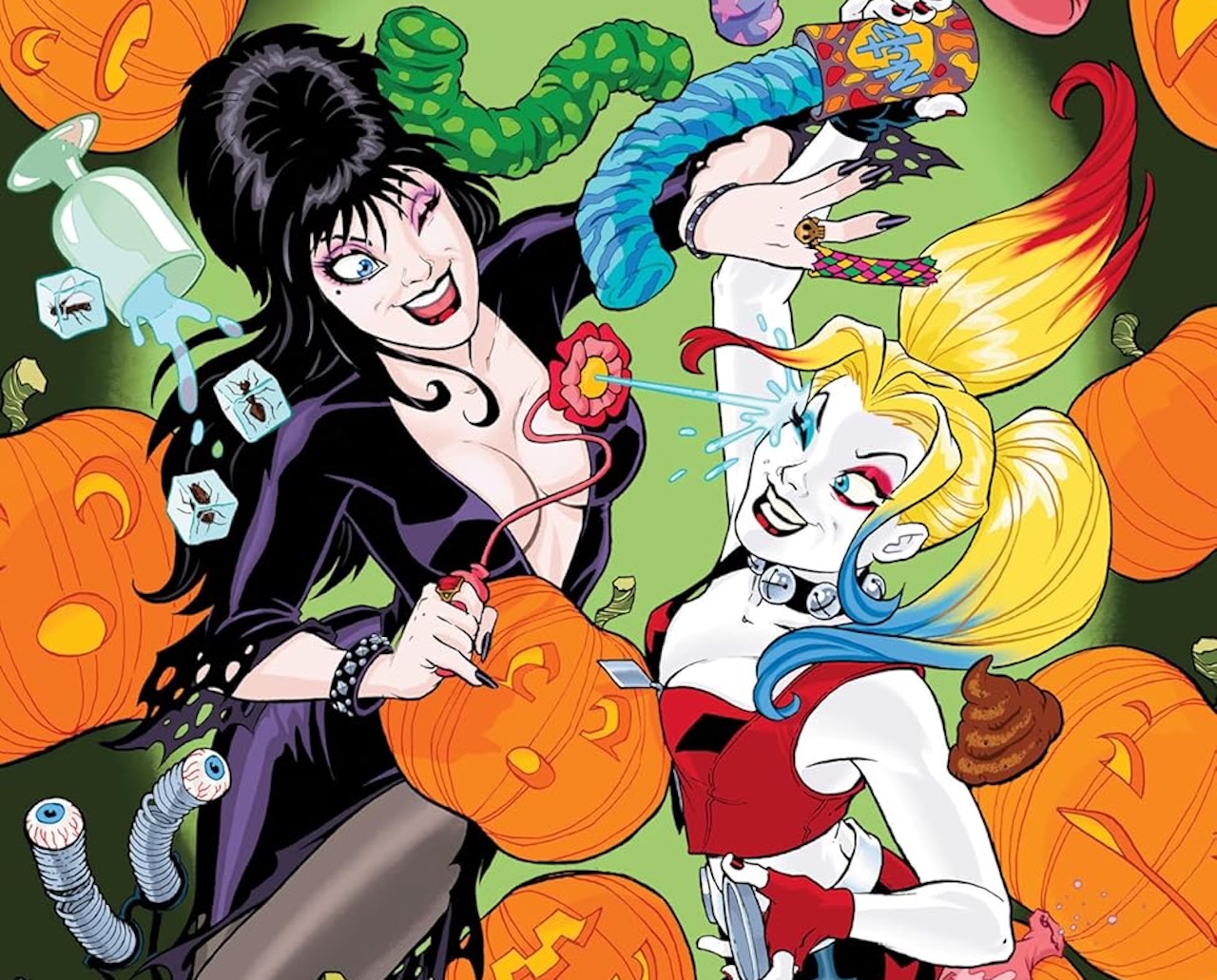 'Harley Quinn x Elvira' #1 is a spooky good time