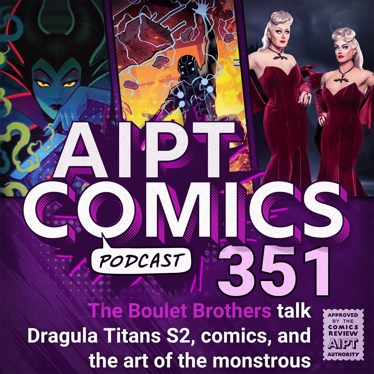 AIPT Comics Podcast Episode 351: The Boulet Brothers talk Dragula Titans S2, comics, and the art of the monstrous
