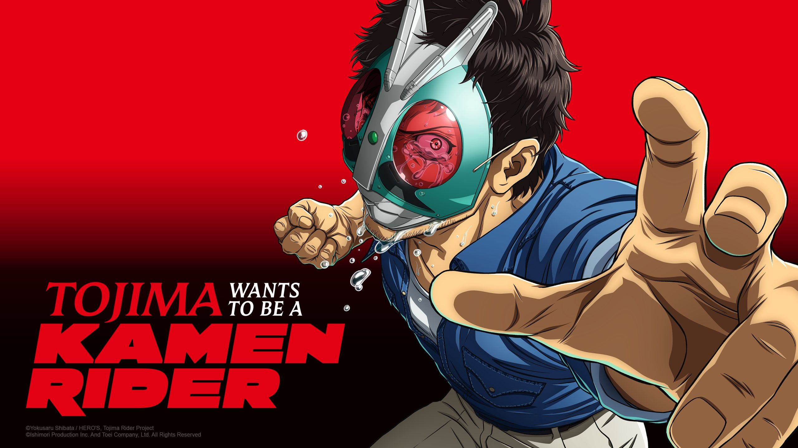 Tojima Wants to Be a Kamen Rider key art