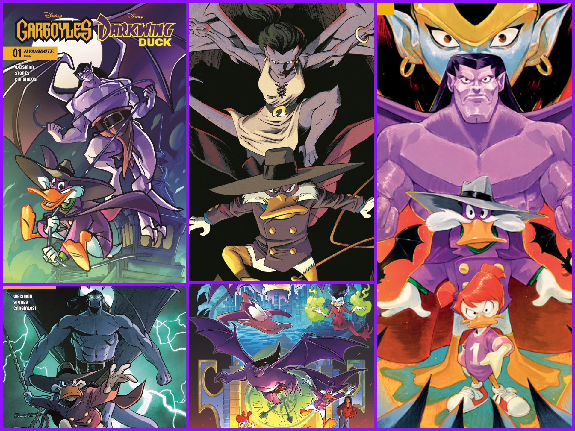 Gargoyles and Darkwing Duck collide in first ever disney comics crossover event
