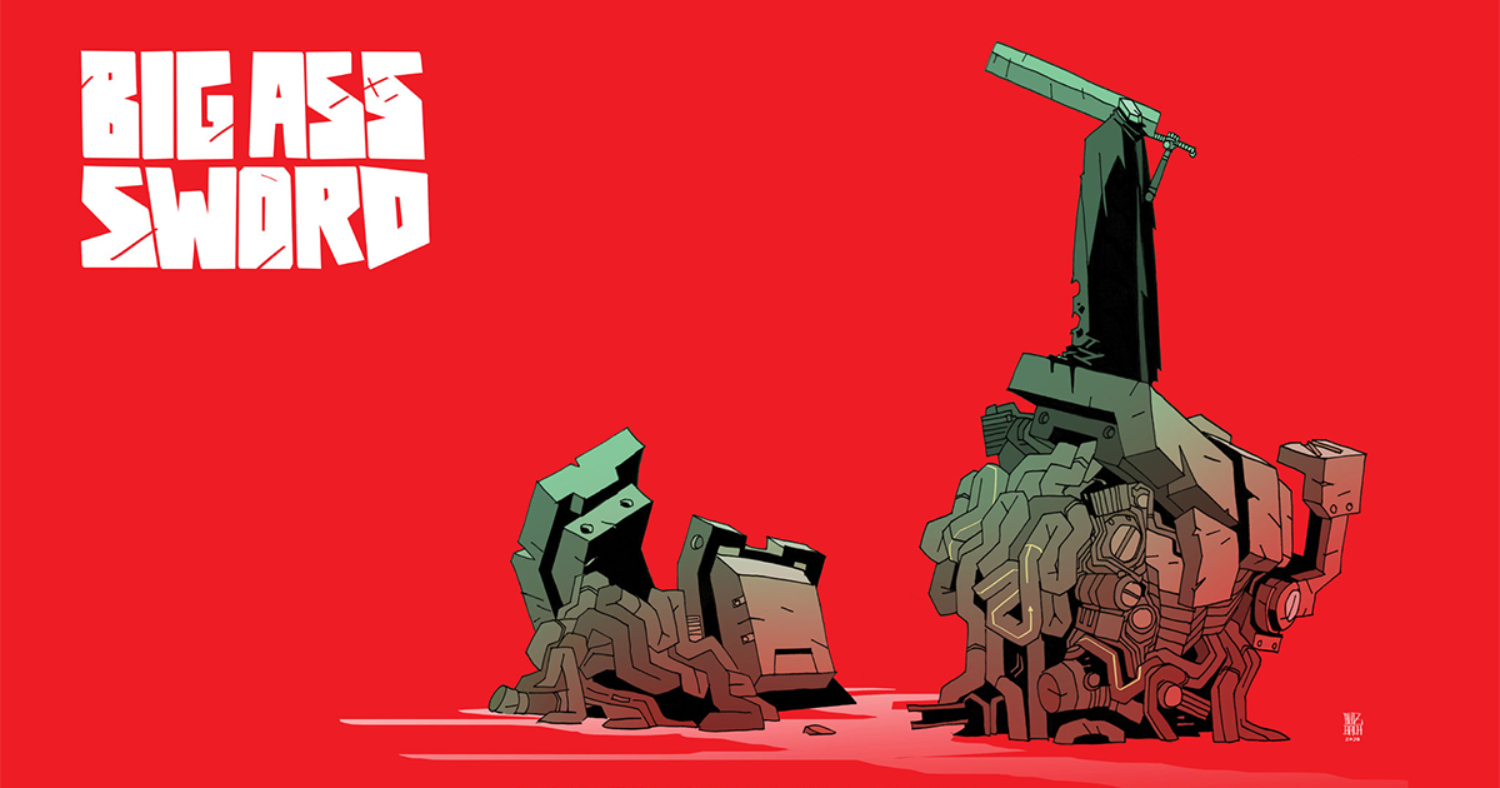 Andreas Butzbach wields a 'BIG-ASS SWORD' of sheer comics awesomeness