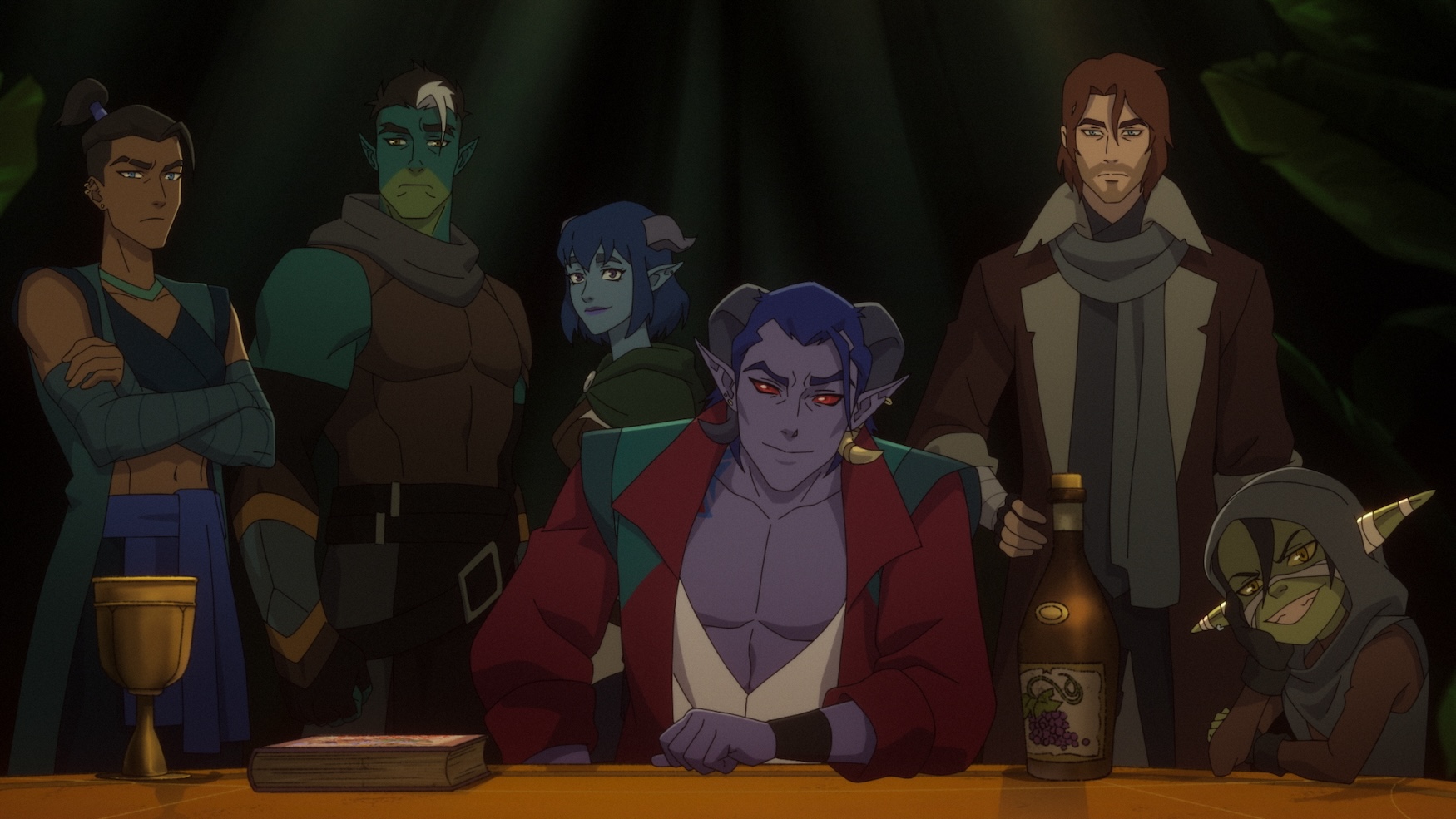 TV picks - The Mighty Nein - L-R: Beau (Marisha Ray), Fjord, Jester, Molly, Caleb, Nott the Brave (Sam Riegel)