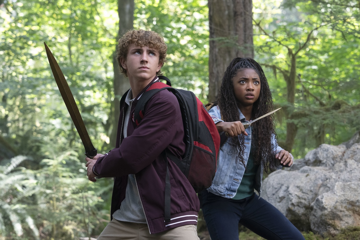 Percy Jackson and the Olympians season 2 episode 1 - Walker Scobell and Leah Sava Jeffries