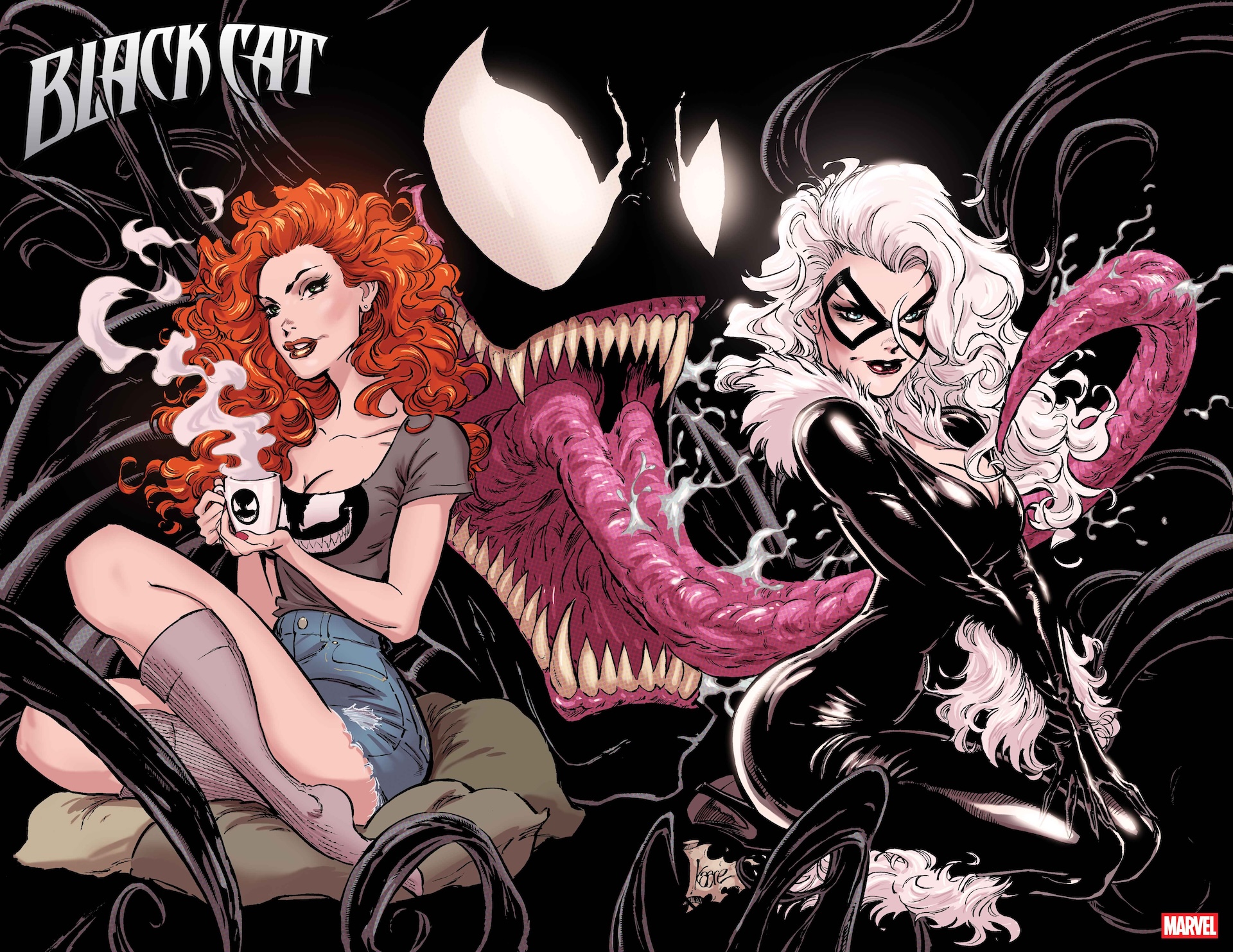 Black Cat reunites with Mary Jane, but she’s Venom now, in 'Black Cat' #7 details