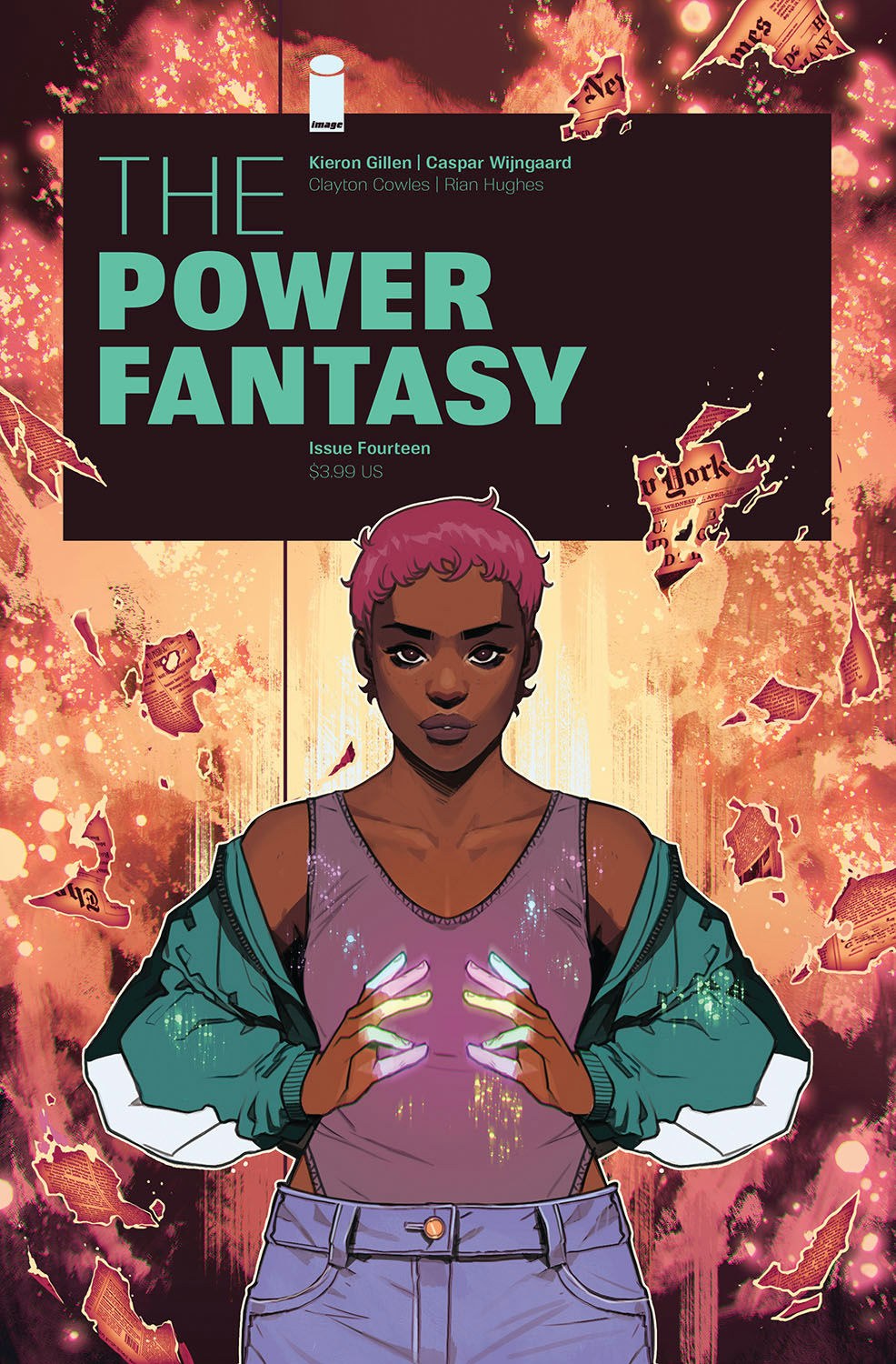 Tonya on the cover of The Power Fantasy #14