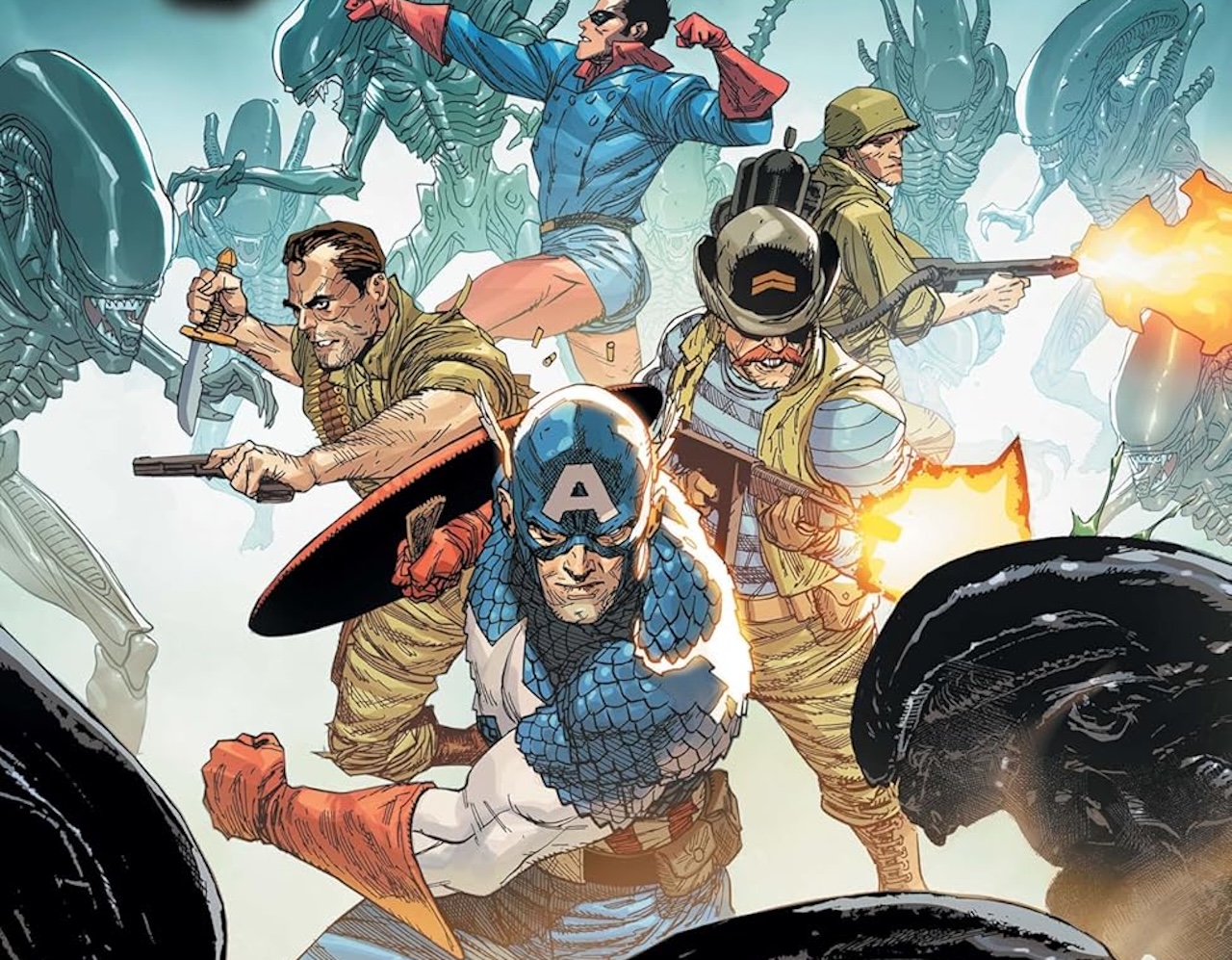 'Alien vs. Captain America' #2 does not let up on violence and gore