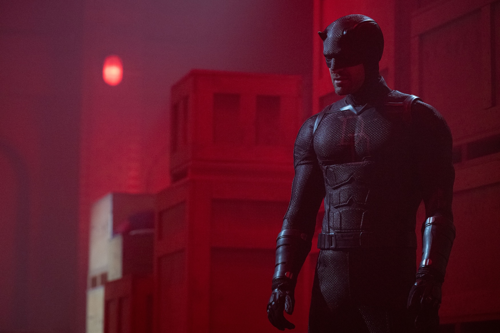 Matt Murdock/Daredevil (Charlie Cox) on the set of Marvel Television's DAREDEVIL: BORN AGAIN