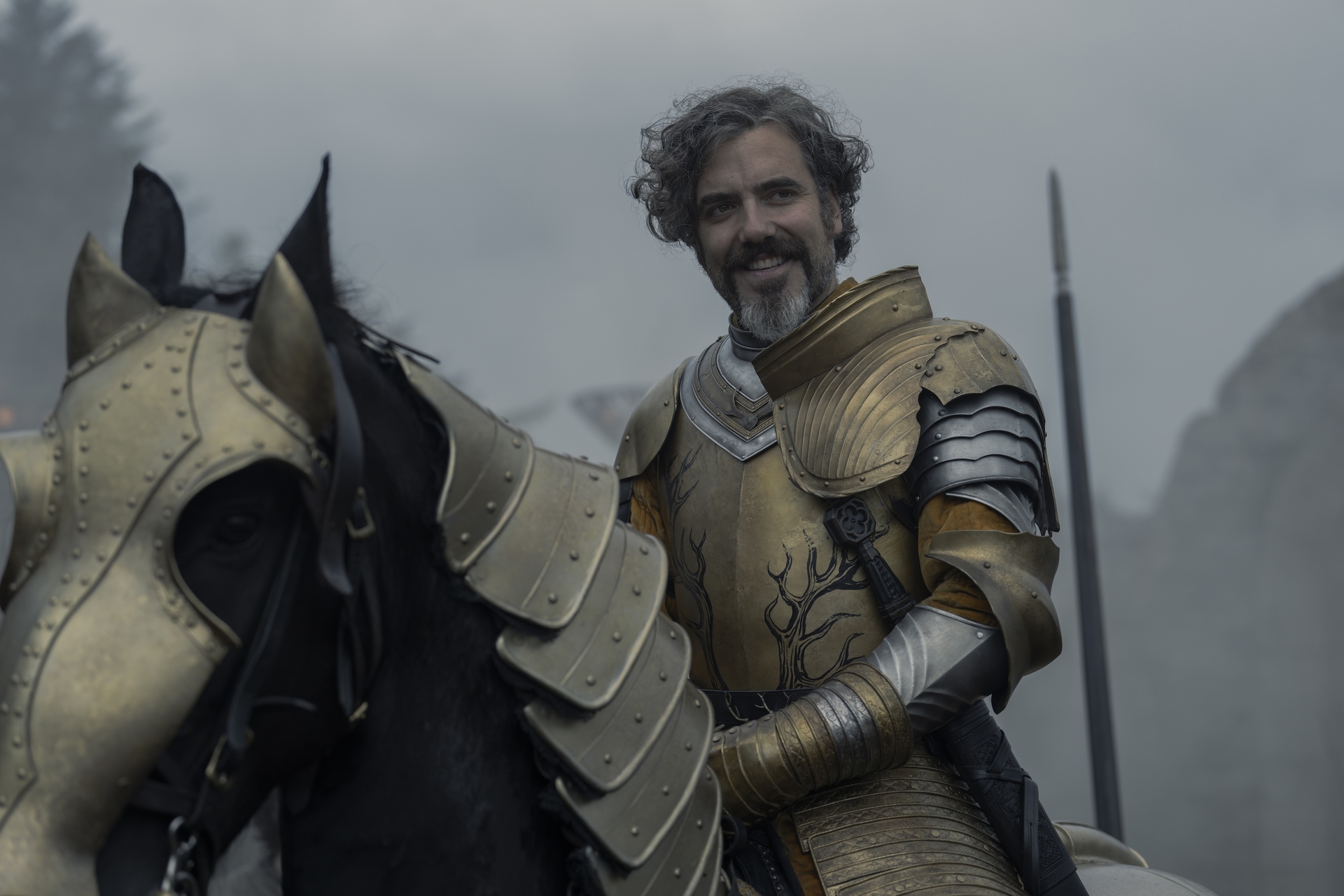 Lyonel Baratheon joins the Trial of Seven with a smile on his face in A Knight of the Seven Kingdoms.