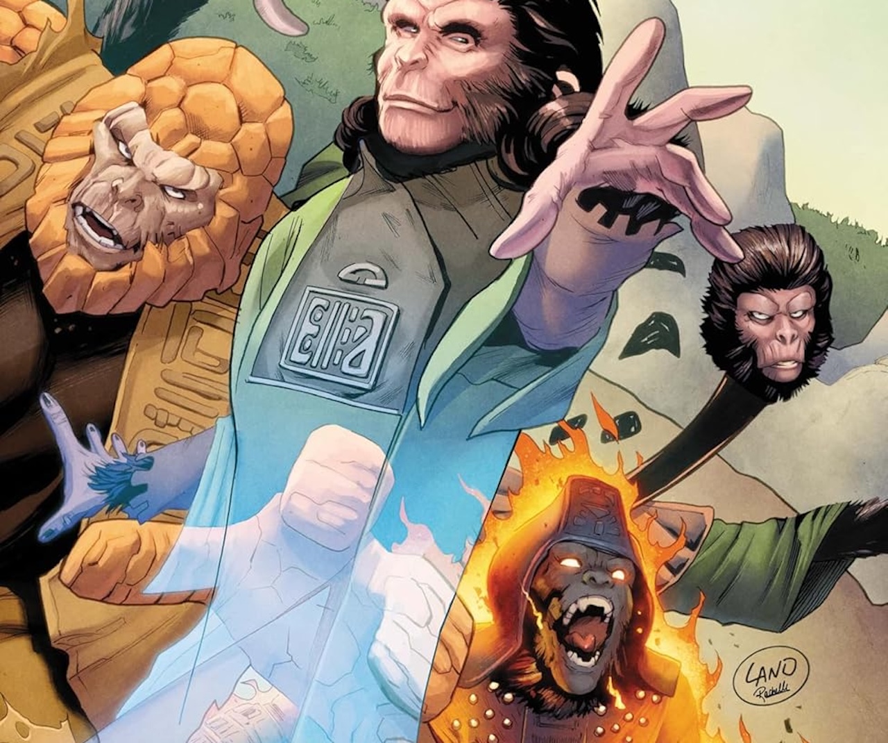 'Planet of the Apes vs. Fantastic Four' #2 leans into the simian side of things