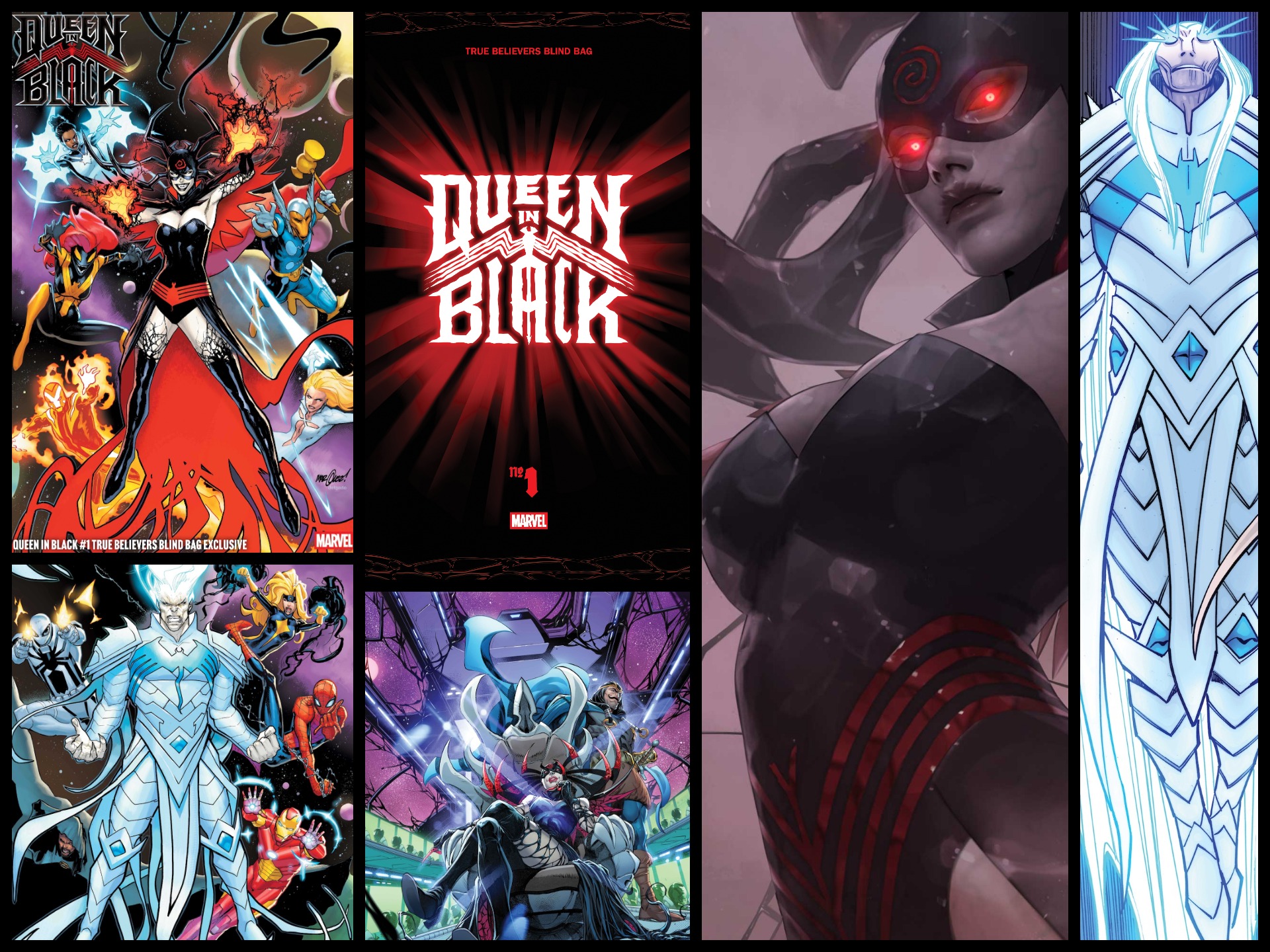 Marvel sheds light on 'Queen in Black' #1 blind bags covers and shares interior pages