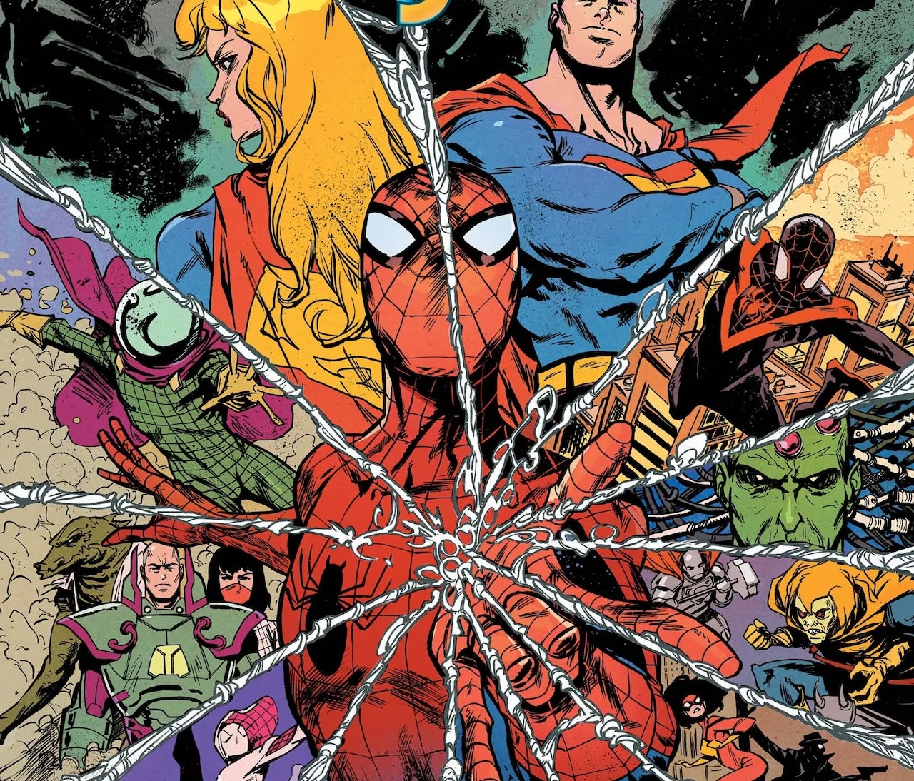 Geoff Johns returns to Marvel after 20 years in 'Spider-Man/Superman' #1 first look at massive crossover showdown
