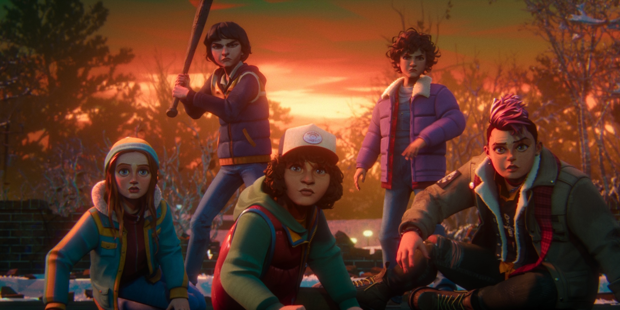 TV Picks - Stranger Things: Tales From '85. (L to R) Jolie Hoang-Rappaport as Max, Luca Diaz as Mike, Braxton Quinney as Dustin, Brooklyn Davey Norstedt as Eleven and Odessa A'zion as Nikki