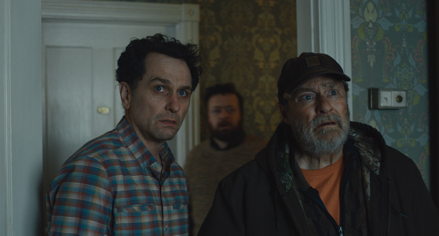 Matthew Rhys and Stephen Root in Widow’s Bay