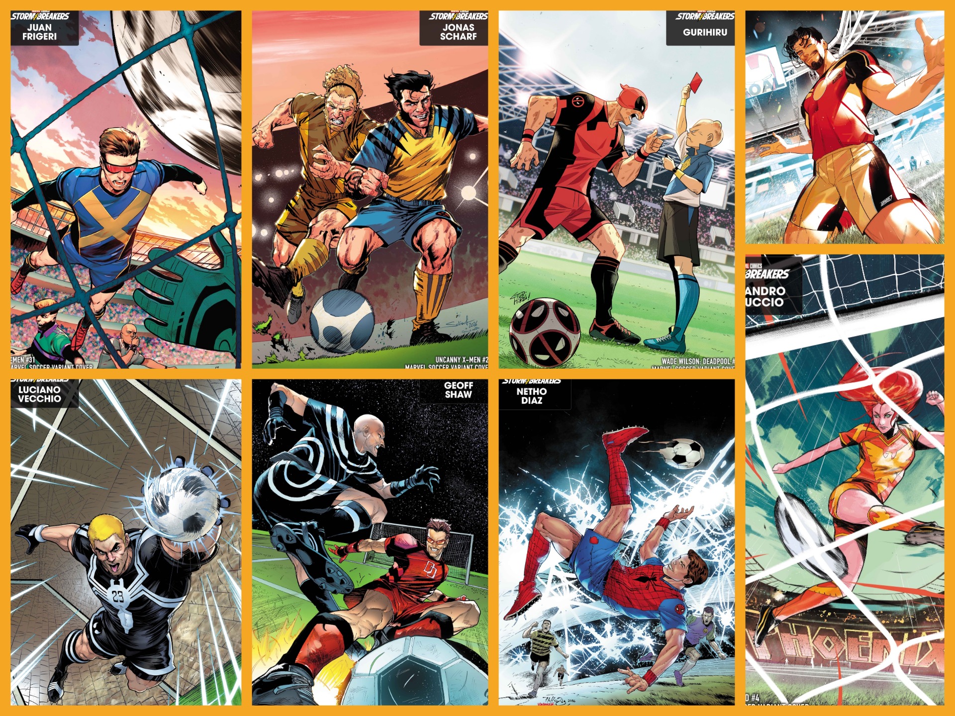 Goal! Marvel Stormbreakers kick off soccer variant cover line for summer 2026