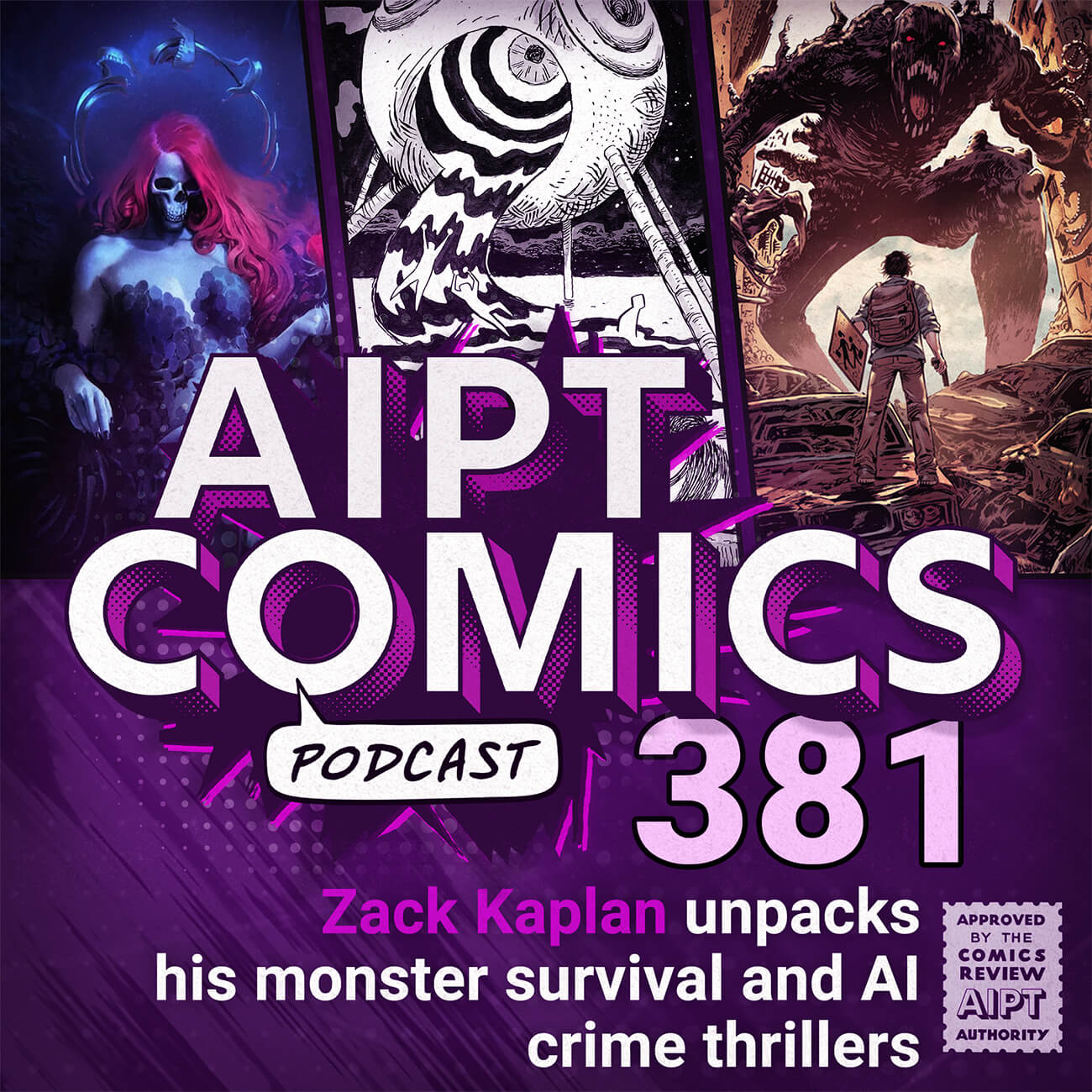 AIPT Comics Podcast Episode 381: Zack Kaplan unpacks his monster survival and AI crime thrillers • AIPT
