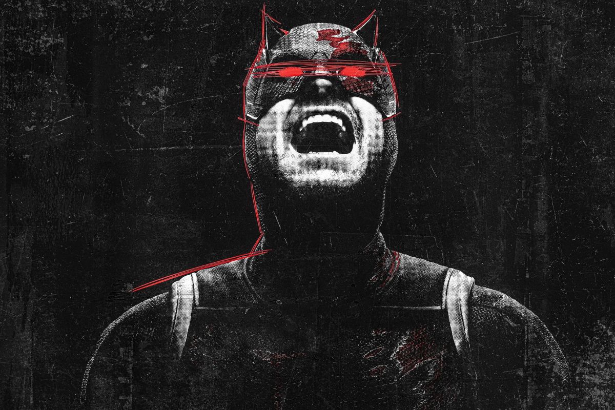 Daredevil: Born Again scream poster.