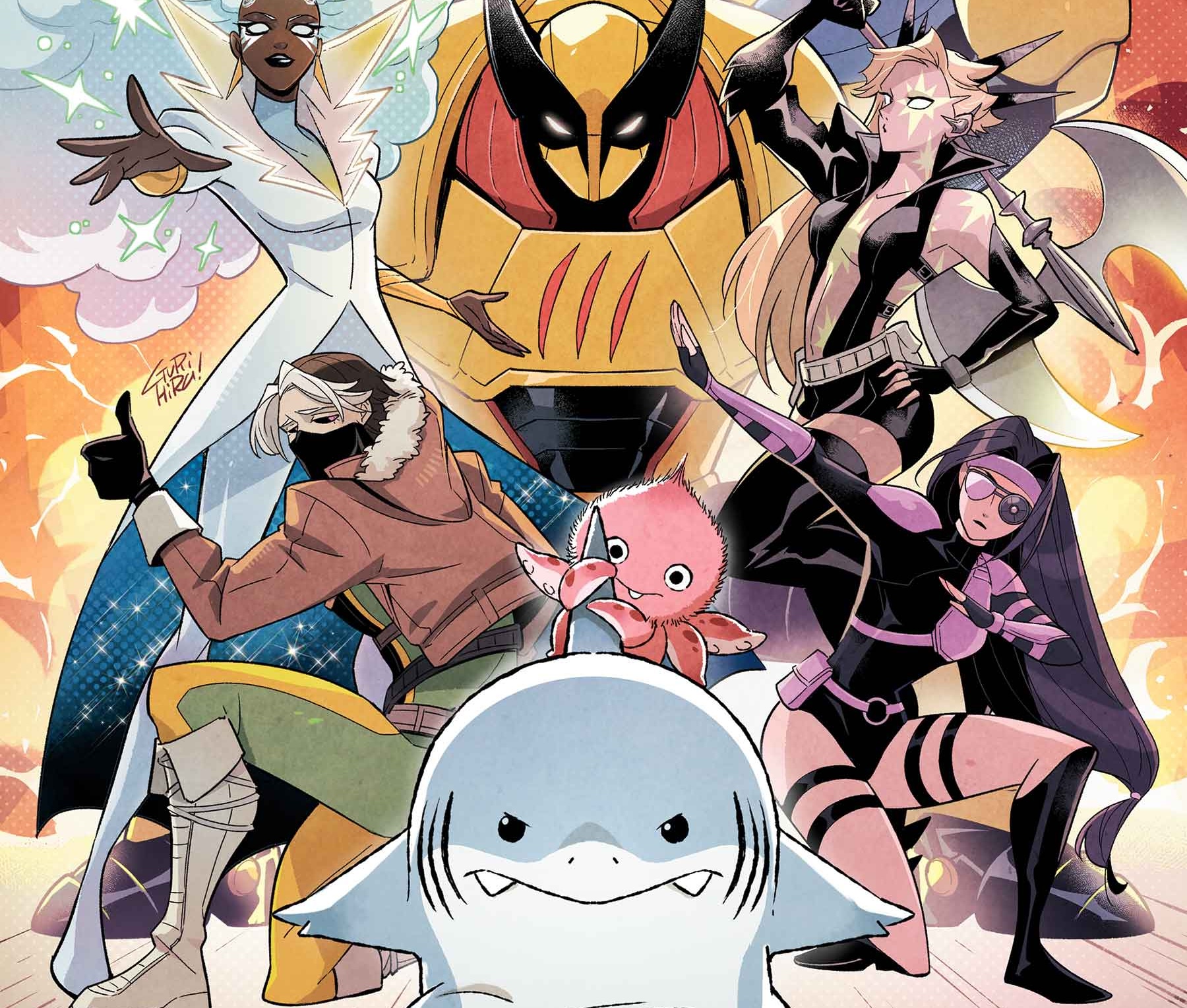 Marvel reveals 'Jeff the Land Shark: Superstar' #2 cover and mashup heroes for new limited series