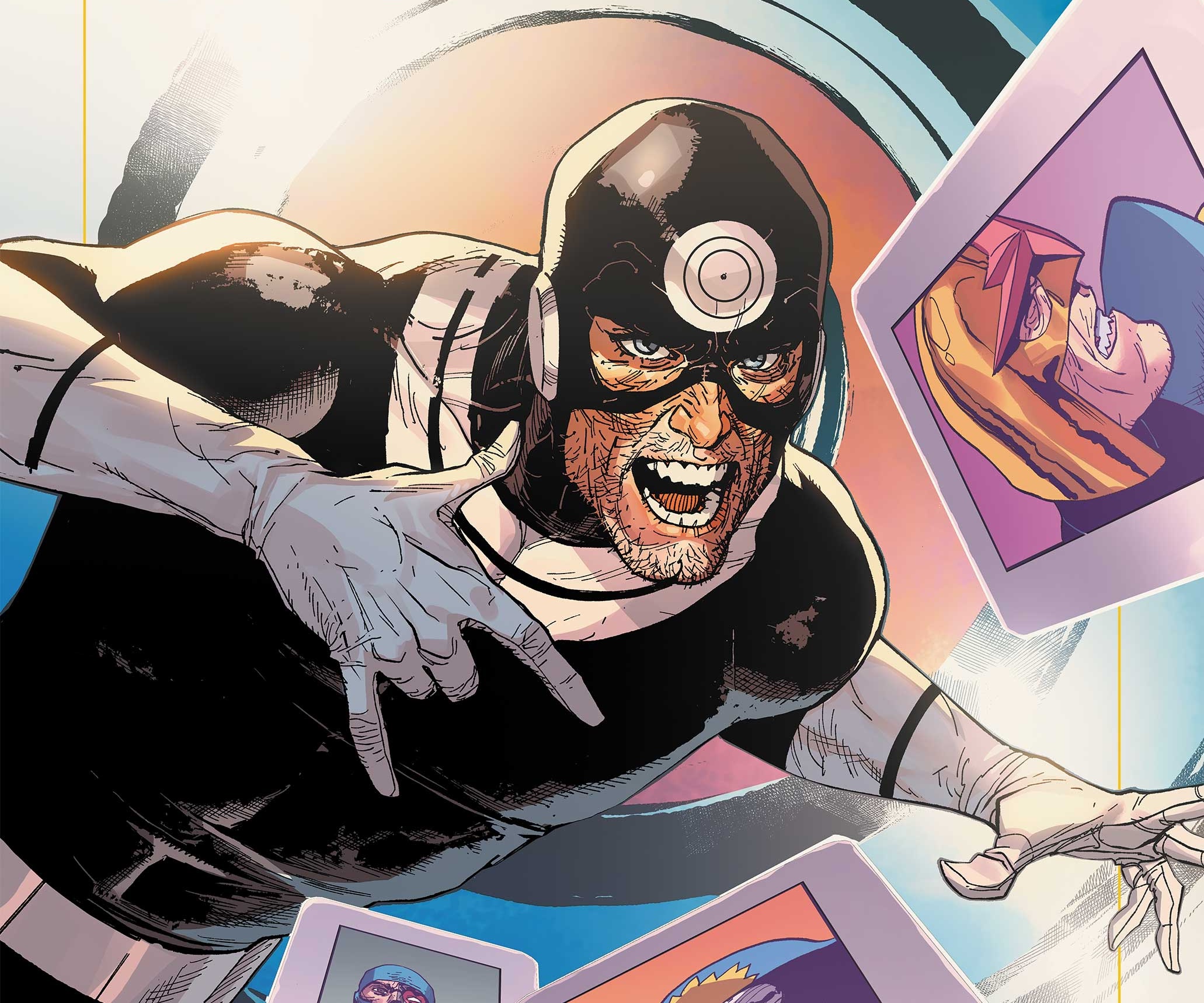 Bullseye battles Nova, Star-Lord, and Jack of Hearts in 'Marvel Gold' '76 #1
