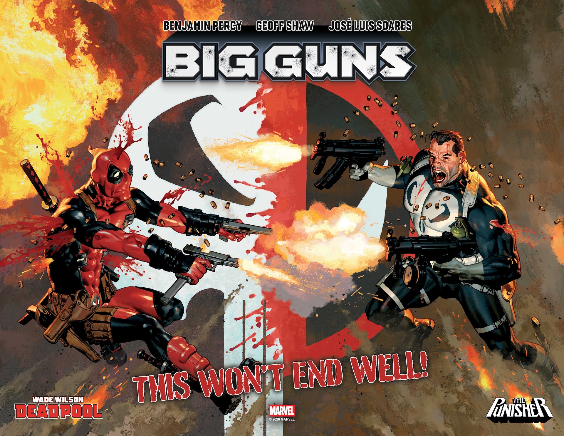 Deadpool and Punisher collide in Marvel's four-part 'Big Guns' crossover