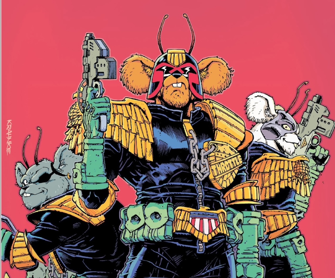 Judge Dredd and Biker Mice From Mars collide in new comic crossover and collectibles partnership