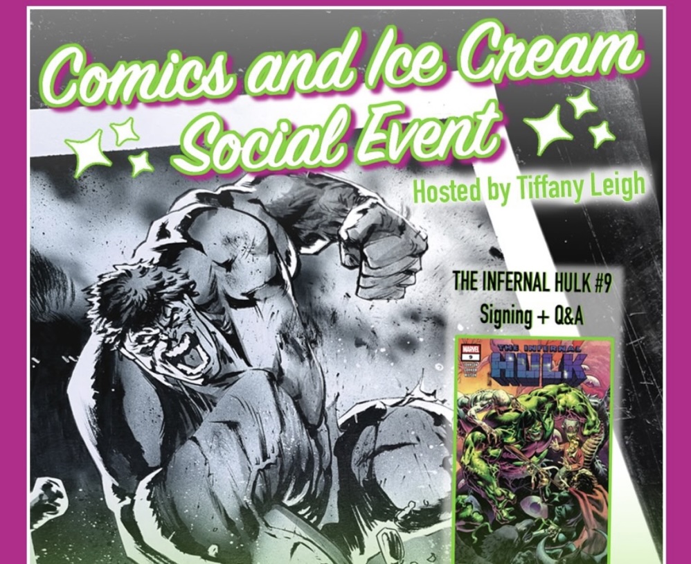 Adam Gorham celebrates 'The Infernal Hulk' #9 with Hulk-themed ice cream event in Toronto