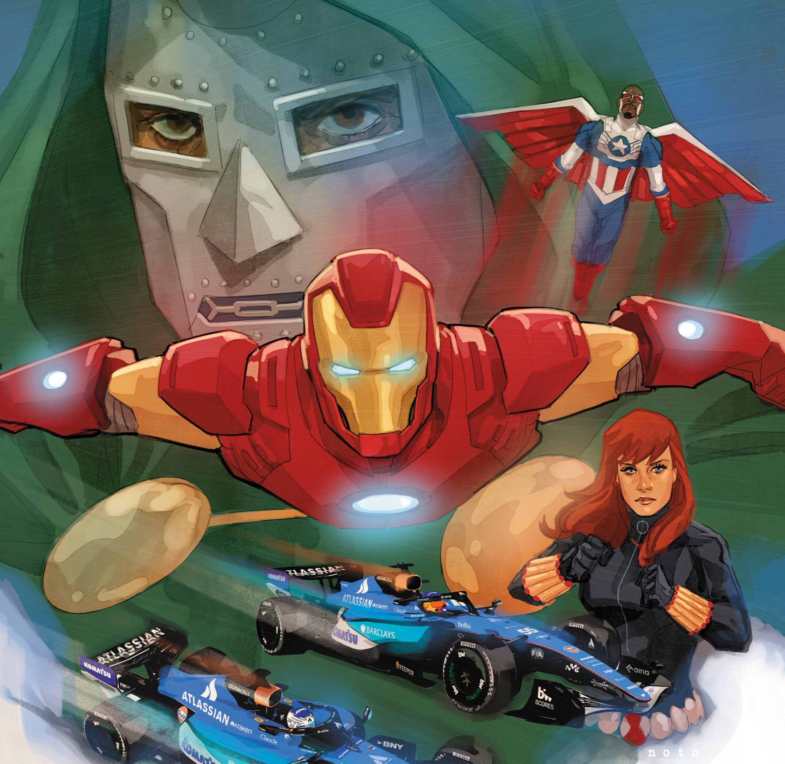 Marvel and Williams Racing team up for 'Iron Man: Racing Towards Doom' #1 this October