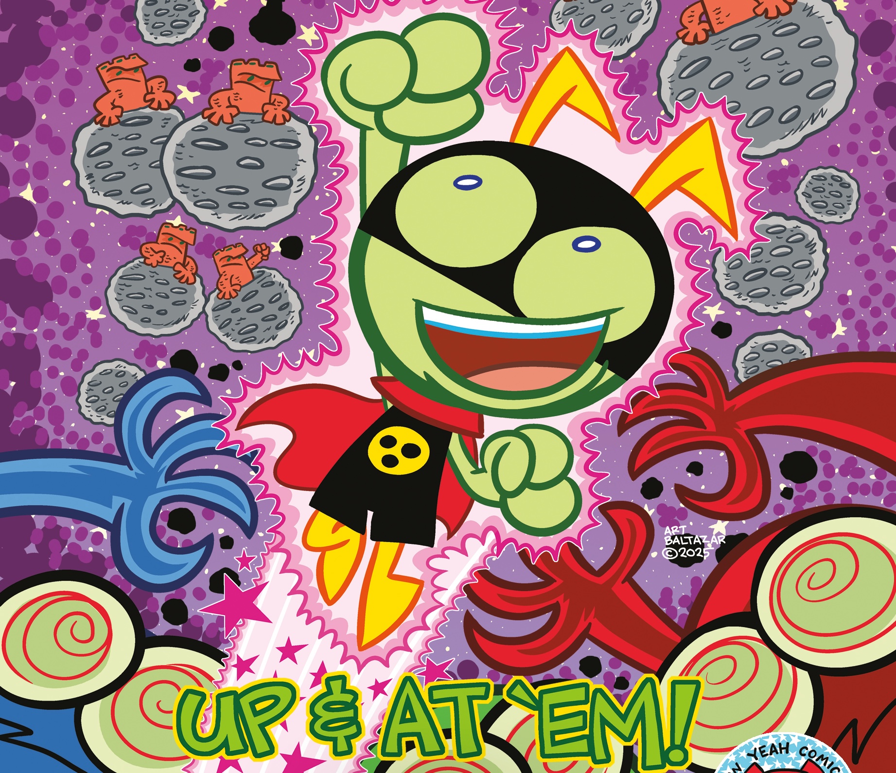Art Baltazar introduces new cosmic hero in 'Meteor Mite: Up & At 'Em!'