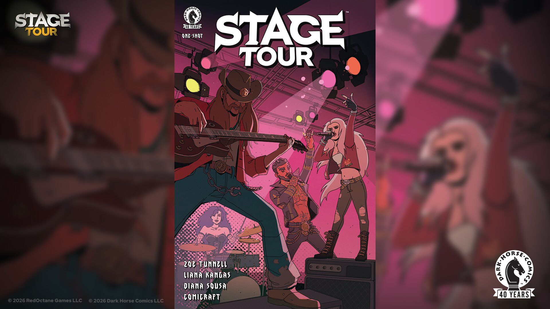 'Stage Tour' reveals Dark Horse comic, SDCC demo, new soundtrack details, and console platforms
