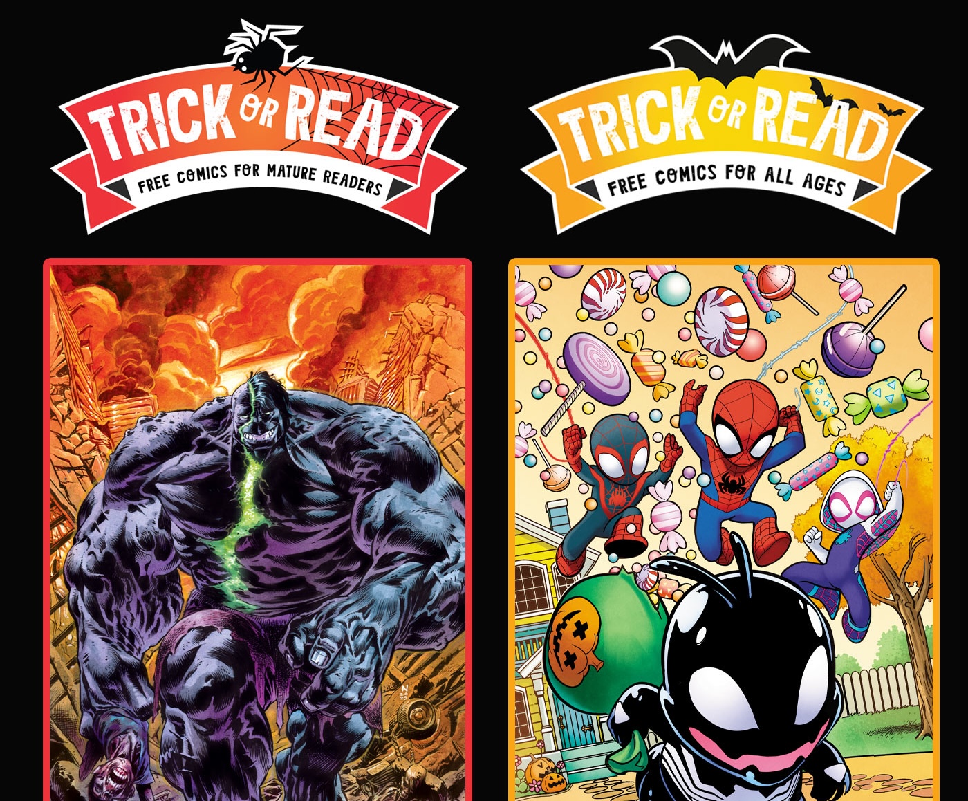 Marvel's Trick-Or-Read program returns with 'Infernal Hulk' and 'Spidey and His Amazing Friends'