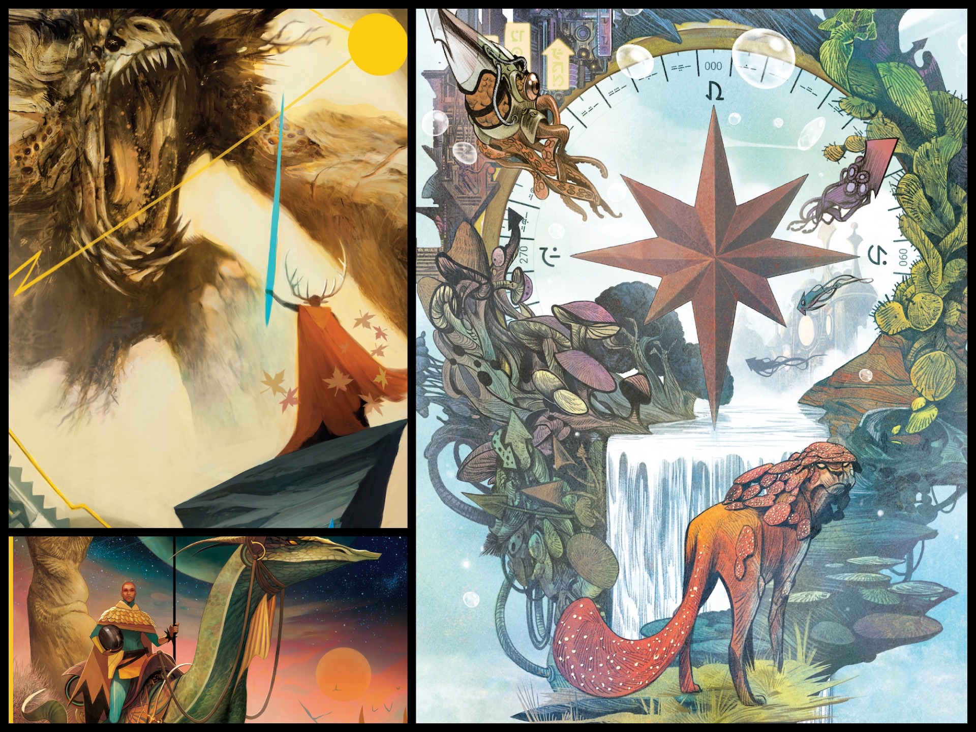Three Worlds / Three Moons expands with three deluxe sourcebooks from Jonathan Hickman and all-star creators